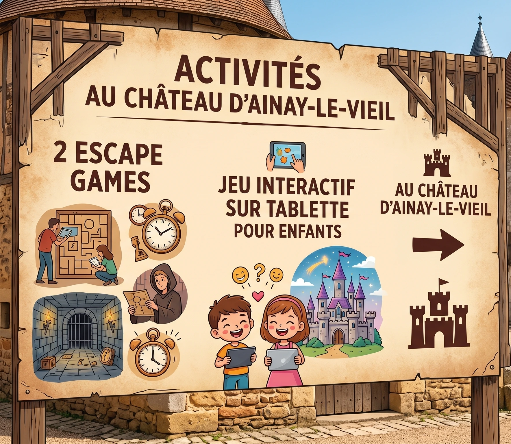 Château Ainay le vieil, escape game