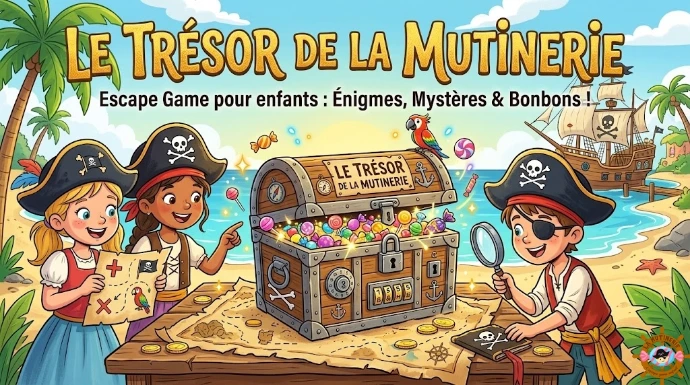 Escape game, enfant, La mutinerie, saint amand montrond