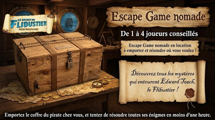 Présentation, escape game, Le secret du Flibustier